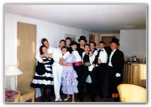 DJ and friends ready for ball